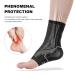ACWOO Ankle Support Brace 2 Pack Elastic Compression Foot Sleeves Plantar Fasciitis Socks Anti-Slip Breathable Compression Support Sleeve for Ankle Protection Sports Protection and Pain Relief (L) - Buy Online on GoSupps.com