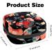 Portable Women's Binding-Up Bags | Menstrual Cup Bags & Tampon Holders for Teens | Stylish Black Flower Design - Buy Online on GoSupps.com