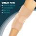 Vive Elbow Brace - Tennis Compression Sleeve for Golfers | Tendonitis Support Strap - Beige Standard - Buy Online on GoSupps.com