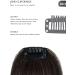 Yamel Dark Brown Clip in Fringe Human Hair Bangs - Wispy Fringe Extensions for Women - Buy Online on GoSupps.com