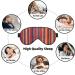 Buy Colorful Stripes Print Double-Sided Eye Mask - Soft Light-Blocking for Better Sleep | International Shipping Available - Buy Online on GoSupps.com