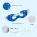 Reusable Gel Eye Mask for Puffiness & Dark Circles - Cooling Eye Ice Pack for Dry Eyes, Headache & Stress Relief (Leaves Design) - Buy Online on GoSupps.com