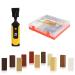 Floor & Furniture Cracks Repair Kit with Melting Tool, Sandable & Quick Drying HardWax Filler for Hardwood Matches Maple, Oak, Cherry, Walnut & Mahogany Red