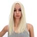SWACC 14 Short Straight Synthetic Hair Wig with Wig Cap in Platinum Blonde - Buy Online on GoSupps.com