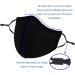 Extra Large Black Face Masks for Men - 3-Ply Breathable Cloth Adjustable Ear Loops Reusable & Washable for Big/Beard Faces - Buy Online on GoSupps.com