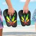Buy Mnsruu Marijuana Leaf Flip Flops | Stylish Sandals for Men & Women | Perfect for Travel & Spa - Buy Online on GoSupps.com