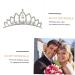 FRCOLOR Coloured Rhinestone Crown Hair Accessories Wedding Decorations For Ceremony Cake Topper Girls Rhinestone Princess Hair Crystal Royal Bridal Crown Comb Bridal Tiara Comb Fashion White 9X3.7CM - Buy Online on GoSupps.com