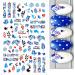 Christmas Nail Art Stickers - Festive Snowflake Decals for Xmas Nail Decor (8 Sheets) - Buy Online on GoSupps.com