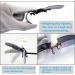 Polarized Clip-On Flip-Up Rimless Sunglasses for Men & Women | Lightweight Anti-Glare Clips for Prescription & Reading Glasses - Case Included - Buy Online on GoSupps.com
