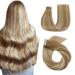Hotlulana tape extensions real hair balayage light brown with gold blonde (#10/10/22) tape in extensions real hair 22 inch/55cm 50g Skin WEFT 100% natural Invisible extensions real hair 20PCs.#10/10/22 light brown with gold blonde 55cm-22 inch (20 pack)