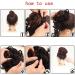 Messy Bun Hair Piece for Women Messy Bun Hair Piece 31.4inches Long Tousled Updo Fluffy Hair Bun Ponytail Extensions Wrap Around DIY Curly Long Hairpiece Bridal Hairstyle Fake Hair Accessories for W Light brown - Buy Online on GoSupps.com