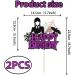 2 Pcs Wednesday Cake Topper Wednesday Cake Topper Wednesday Cake Decorations Halloween Cake Toppers Wednesday Cake Decorations for Girls or Boys Party Decorations - Buy Online on GoSupps.com