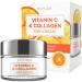 Skin 2.0 Vitamin C and Collagen Daily Face Moisturizer - Anti-Aging  Prevents Sun Damage  Skin Tightening  Brightening Day Cream - Cruelty Free Korean Skincare For All Skin Types - 1.69 Fl. oz
