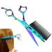 Haircut Scissors 2 in 1 Hair Cutting Scissors with Detachable Comb 6.9'' Barber Scissors Stainless Steel Professional Hair Scissors for Barber Shop Salon Home Use Green Hair Cutting Scissors
