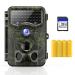 Wild camera 4K 48MP hunting camera with 120 wide angle the latest movement sensor view 0.2s trigger time trail cameras with IP66 hunting camera with 40 no glow infrared LEDs 2.4'lcd for wild observation 1920p