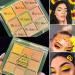 Yeweian Glitter Matte Eyeshadow Palette - 9 Color Shimmer Yellow & Brown Makeup Palette - Buy Online on GoSupps.com