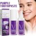 Le dentifrice blanchissant violet nettoie les taches de et la haleine haleine fra che et blanchit les 30 ml Charbon Active (Pink One Size) - Buy Online on GoSupps.com