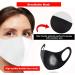 Reusable Face Mask GENERISE Stylish Face Mask x5 - Polyurethane Breathable Washable Face Mask - Unisex (White) - Buy Online on GoSupps.com