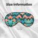 Buy Coral & Teal Arrows Print Unisex Sleep Mask | Double-Sided Eye Mask for Sound Sleep & Skin Care - Buy Online on GoSupps.com