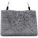 Winter Warm Plush Bird Hammock Triangle Bird Nest House Hanging Bed for Parrots Parakeets Cockatiels Budgies & Lovebirds (S-Grey) S Grey - Buy Online on GoSupps.com