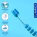 Curaprox Baby Toothbrush - Extra Soft 4260 Curen Bristles & Small Rubber Head - Ideal First Toothbrush for Babies - Blue - Buy Online on GoSupps.com