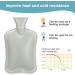 Buy 2L Large Foot Warmer Hot Water Bottle - Electric-Free Plush Beige & Gray 2-in-1 Foot Heater for Cozy Comfort - Buy Online on GoSupps.com