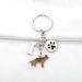 Ensianth Dog Keychain Gift | Perfect Puppy & Dog Lover Keyring | Paw Print Keychain for Dog Owners | Ideal Gift for Mom Dad & Shepherd Fans - Buy Online on GoSupps.com