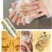Buy 4200 PCS Golden Strass Nail Gems - Round Flatback Stones SS6-SS20 | K9 Glass Gold Nail Crystals for DIY Nail Art & Charms - Buy Online on GoSupps.com