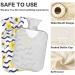 Naanle 2L White & Yellow Daisy Heat Bottle - Transparent Hot Water Bottle for Bed Hand & Feet Warmer Pain Relief & Cold Therapy - Buy Online on GoSupps.com