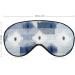 Light-Blocking Denim Patchwork Sleep Mask for Women | Comfortable Adjustable Blue & White Eye Cover for Men | Soft Blindfold Sleeping Mask - Buy Online on GoSupps.com