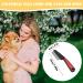 Tomtary Flea Comb Stainless Steel Fine Teeth Flea Comb Safe and Effective Dog Hair Comb Grooming Tool Comb for Cat Dog Removes Flea Lice Larvae Tangled Hair - Buy Online on GoSupps.com