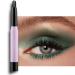 DELISOUL Cream Eyeshadow Matte & Shimmer Eyeshadow Stick Eye Brightener Stick Waterproof Eye Shadow Pencil Crayon Glitter Eyeliner Pen Long Lasting buildable Neutral Eye Makeup Green Show Shimmer 09 Green Show Shimmer