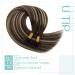 Buy Youngsee Bondings Extensions | Real Hair Ombre U Tip Extensions | 50cm Remy Keratin Bonding | Dark Brown to Ash Blonde #4/18/4 - Buy Online on GoSupps.com