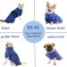 OWBB Extra Suction Dog Bath Towel & Bathrobe | Fast-Drying Cat Towel with Adjustable Straps | XS Blue Pet Coat - Ideal for Cats & Dogs - Buy Online on GoSupps.com
