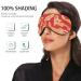 Haskirky Light Blocking Eye Mask for Deep Sleep | Adjustable for Men and Women | Ideal for Travel, Yoga, and Meditation | Red Ukiyoe Fish Design - Buy Online on GoSupps.com