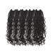 Melisay 5 packs Box braids crochet hair extensions curly 50.8 cm synthetic afro kinky braiding hair passion twist crochet hair goddess faux locs for black women-1b