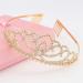 FASOTY Gold Crystal Tiara Crown for Women - Elegant Bridal Headband for Wedding, Prom, Birthday - Princess Hair Accessory with Combs - Buy Online on GoSupps.com