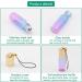Rowiz 15PCS 5ml Blue-Purple Gradient Color Glass Roll on Bottles UV Protection Empty Sample Vial Essential Oil Glass Bottles with Stainless Steel Roller Balls and Golden Screwcap with Buckle - Buy Online on GoSupps.com