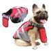 iChoue Dog Lifejackets, Dog Life Vest for Swimming, Dog Swimming Vest for Medium Dogs French English Bulldog Pug Pitbull Boston Terrier (Red, Medium) Medium Red