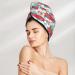 Hair Towel Wrap - Quick Drying Towel Turban with Button | Watercolor Red Truck & Fir Tree Design - Buy Online on GoSupps.com