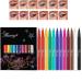 Pakivs Set of 12 matte liquid eyeliner pencils pigmented eyeliner pencil long-lasting and waterproof makeup kit for women