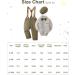Baby Boy Gentleman Suit Set | Formal Tuxedo Romper with Suspender Pants & Beret Hat | 12-18 Months Green - Buy Online on GoSupps.com