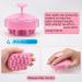 Fretech Scalp Massage Brush - Silicone Bristles for Sensitive Scalp & Hair Growth - Pink - Buy Online on GoSupps.com