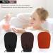 3-Piece Kese Peeling Gloves - Exfoliating Hammam Gloves for Ingrown Hair & Skin Dandruff (Black/Brown/Orange) - International Shipping Available - Buy Online on GoSupps.com