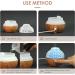 Pinci 60ml Portable Mini Essential Oil Diffuser with 7 LED Light Colors - Cool Mist Vaporizer for Home, Office, and Travel - Waterless Auto Shut-Off - White+Light Wood Design - Buy Online on GoSupps.com