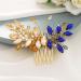 Vakkery Butterfly Hair Comb Slides Gold Crystal Bridal Hair Pieces Prom Wedding Rhinestone Hair Accessories for Women and Girls - Buy Online on GoSupps.com