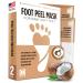 Hicream Foot Peel Mask- 2 Pairs of Regular Skin Exfoliating Foot mask For Cracked Heels, Dead Skin & Calluses, Removes & Repairs Rough Heels, Dry Toe Skin, Coconut Scent Coconut 2 Count (Pack of 1)