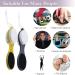 2Pcs Cleaning Pumice Stone 4 in 1 Foot Scrubber with Pumice Stone Sandpaper File Stainless Steel Remove Dead Skin Easily Removing Dead Skin Heels for Both Dry and Wet Feet Foot Care - Buy Online on GoSupps.com