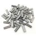JSHANMEI 100pcs Fishing Crimp Sleeves Double Barrel Crimp Sleeves Brass Copper Crimping Sleeve Tubes Fishing Line Connector Fishing Wire Leader Rigging Tackle Inner Dia 1.8mm