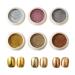 yztju Chrome Nail Powder Set - Shiny Chrome Dust Pearlescent Finish | Gel Nail Accessory Pack Glazed Donut Nail Look DIY Beauty Manicure